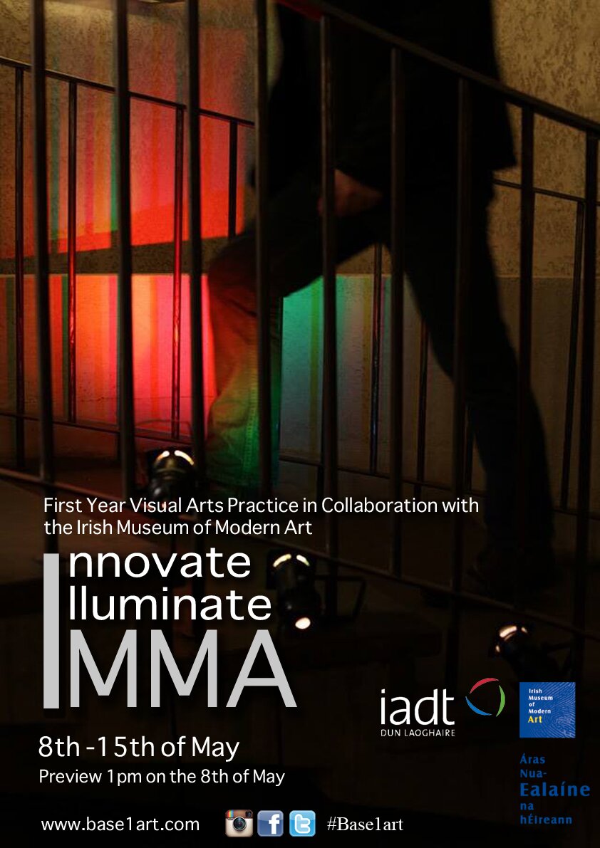 Innovate Illuminate Imma. First Year Visual Arts Practice (IADT) showcase in collaboration with IMMA - Irish Museum of Modern Art.