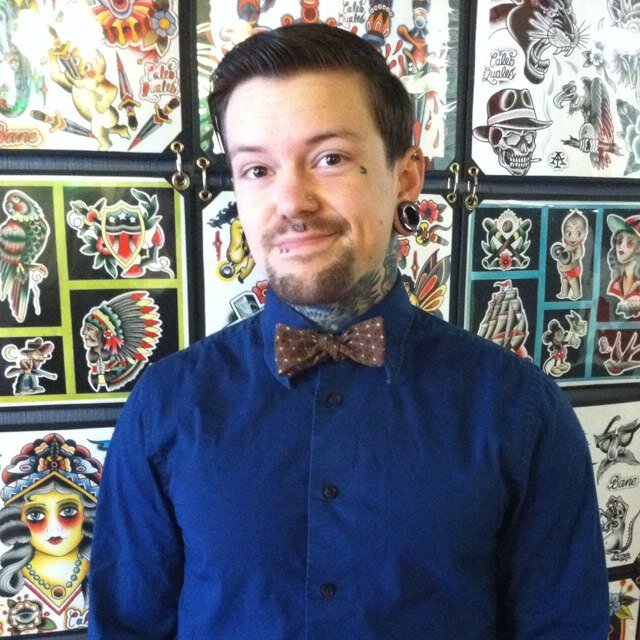 I live in St. Louis, Missouri, and pierce at Promised Land Tattoo.