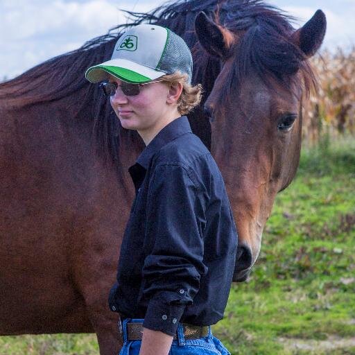 I love horses and dogs. I have a dog and he is a mixed breed. I'm the youngest of three.