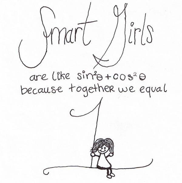 S.M.A.R.T. (Sisters in Mathematics with Academic Relations to Teaching) Girls is a support group for female math majors striving to be teachers! Follow us! :)