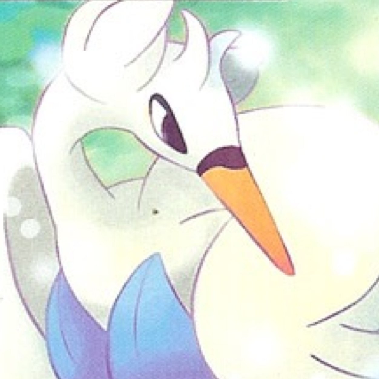 I am Swanna,The beauty of the Ocean and Skies./Wild,Female,Careful and Timid.LvL 45,BubbleBeam,Surf,Fly and Watergun./