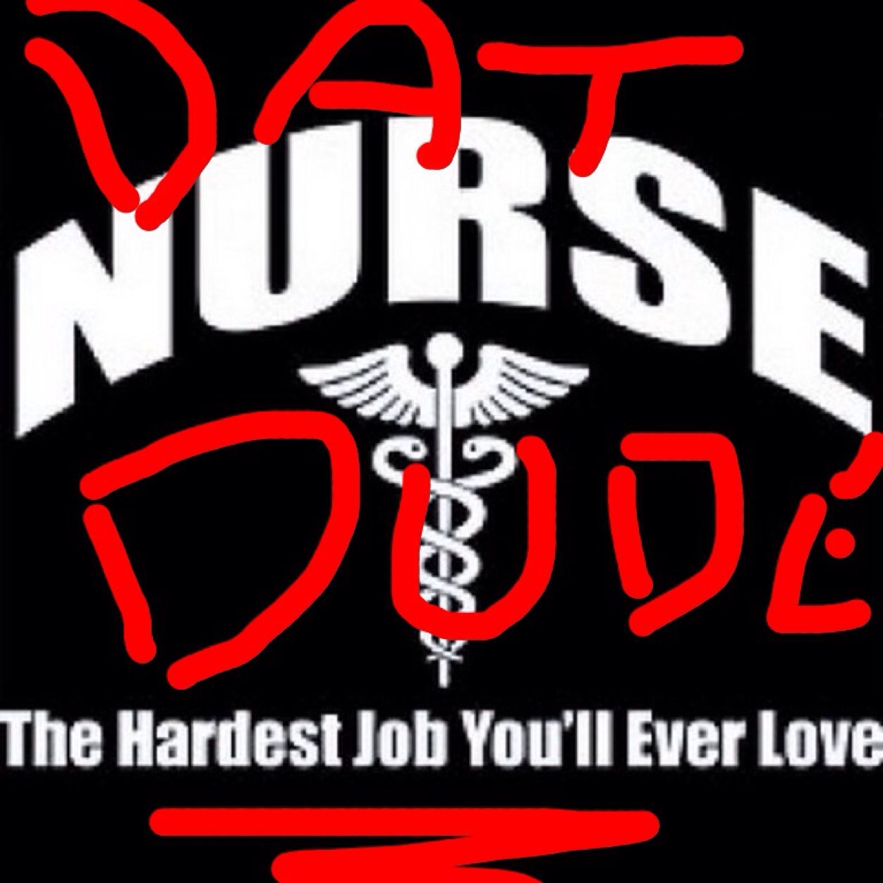 DatNurseDude's profile picture. Male Nurse if the stuff after the @ didnt clue you in!