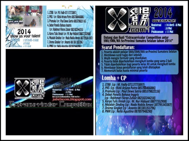 Official account for EXTRACURRICULAR COMPETITION 2014 . Just mention for any information