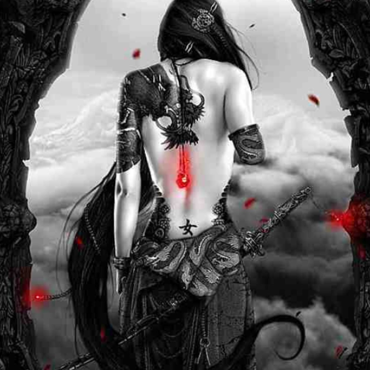 I am the tortured angel, Forced to live a lonely life chained to the ground of my masters bedroom in his castle. He says it is for my own protection though..