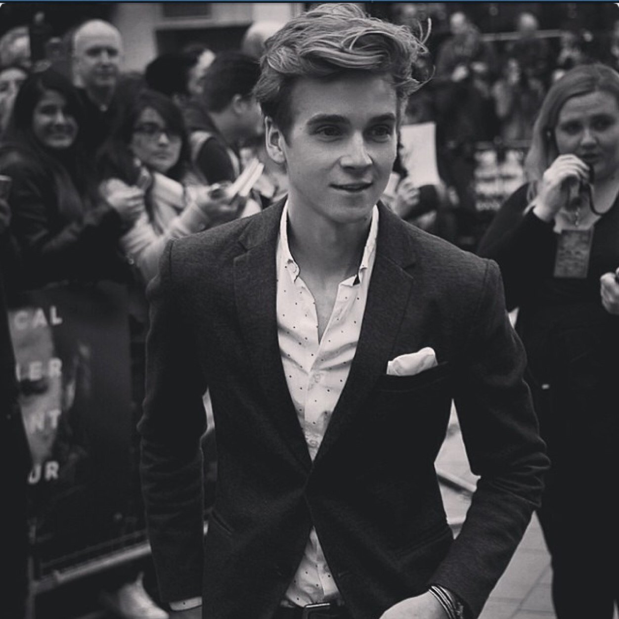 Hes a youtuber but could be pulled of as a model and singer. @thatcherjoe12 @youtube_hour