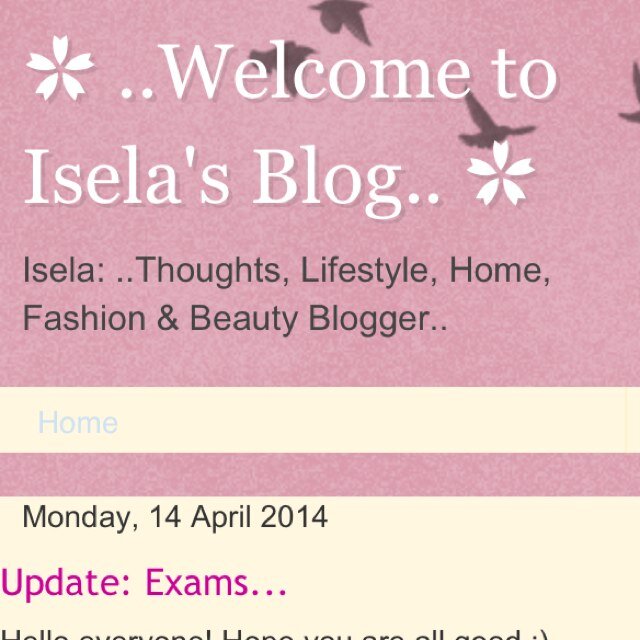 IslaBlog's profile picture. ..Thoughts, Lifestyle, Home, Fashion & Beauty Blogger..
✿ http://t.co/xYoa4vPBq4 ✿