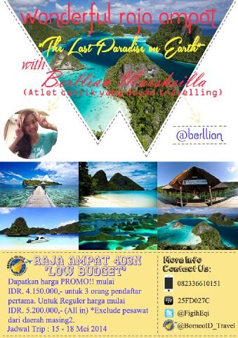 Tour Wisata Domestic/International • Konsultan Perjalanan Terbaik Anda • Owner @FigihEqi • CP: 25FD027C/082336610151 • @BorneoID_Travel #BorneoIDGroup