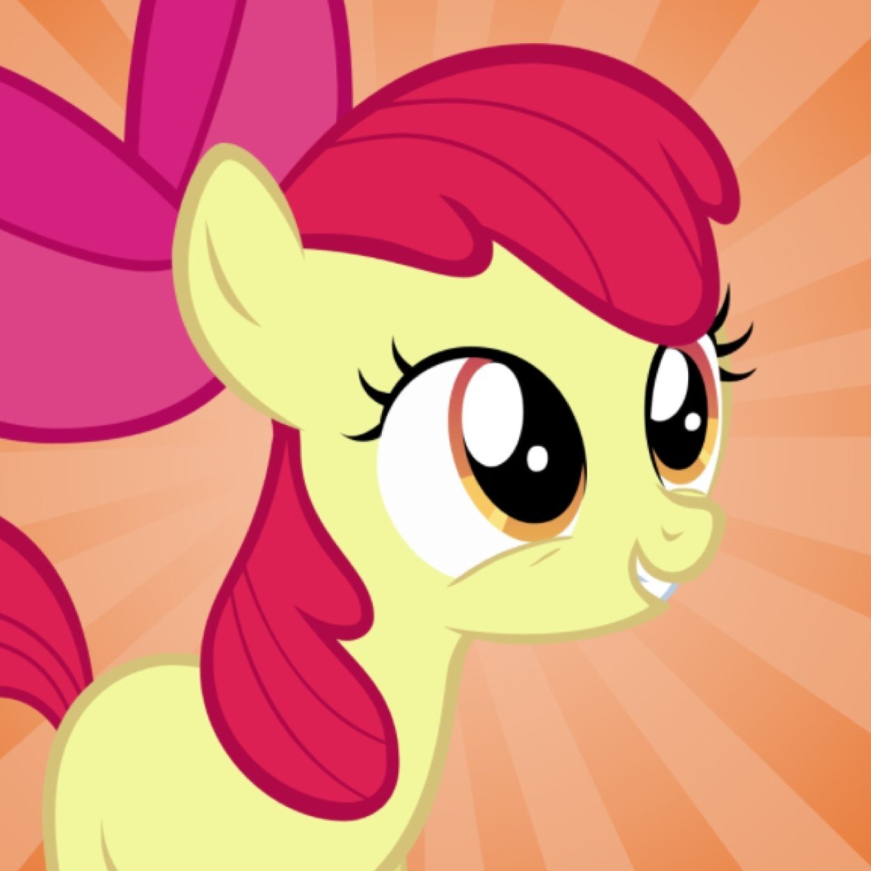 HEY DERE AWESOME PONIES HOW YALL BEEN?Im Applebloom !Cutie mark Crusader!! Buy some apples?Scootaloo and Sweetiebelle are my PFFs!