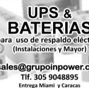 UPS & TELCO BATTERIES,  Low Voltage, CCTV, Optical Fiber  grupoinpower@gmail.com