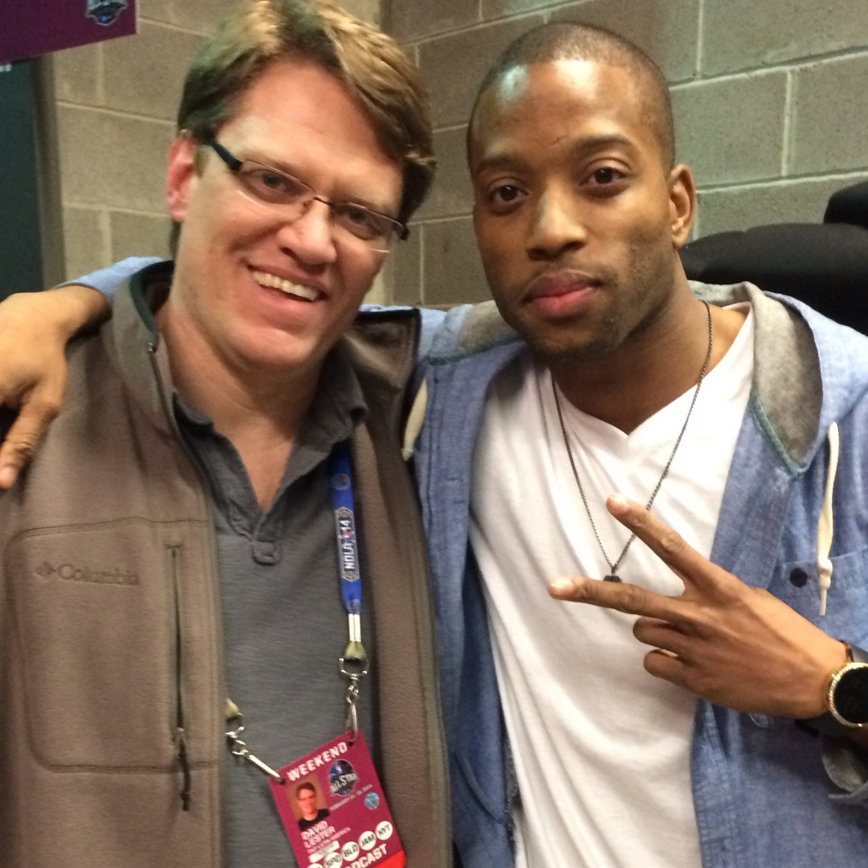 profile pic: One a video editor, the other a world famous trombone player.