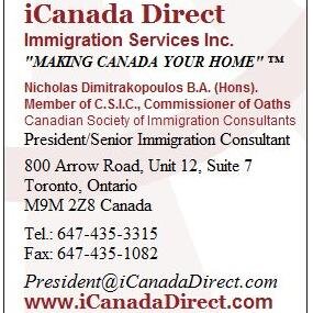 iCanada Direct Immigration Services Inc. MAKING CANADA YOUR HOME ™