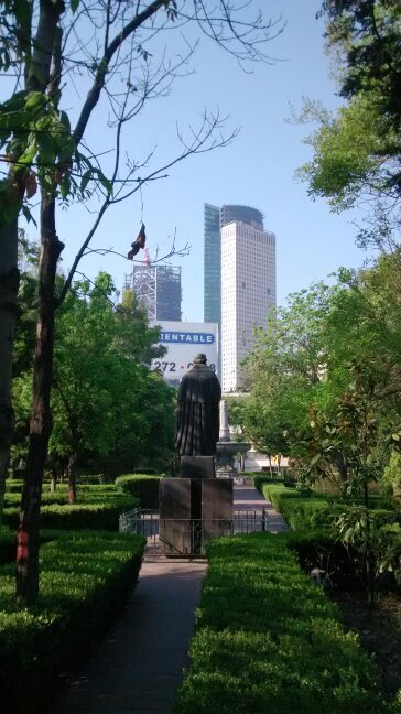 A un costado de la colonia y paralelo a Reforma, observo y transmito pro Cuauhtémoc