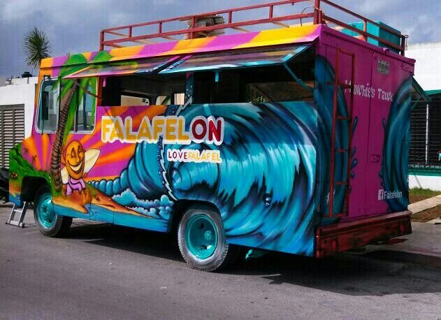 Food Truck en Playa del Carmen (México) de falafel para todo el mundo! / Food truck of arabic dishes in Playa del Carmen for all fans all over the world!