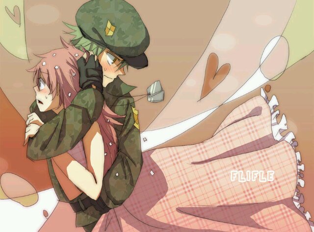 Hello I'm Flaky from HTF anime (human) version-//sometimes I'm scared of world| now my life complete with Flippy ♥ .. ('///')|RP/Semi Parody|
