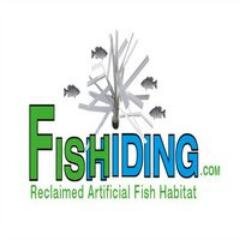 fishiding's profile picture. Artificial fish habitat products for all fish species. Self weighted reclaimed PVC, in USA, models all bend to shape by hand with no tools all textures.
