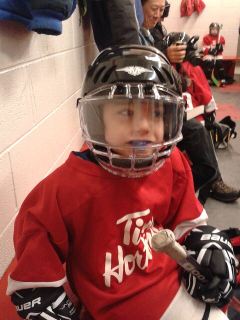 New hockey mom, love my family