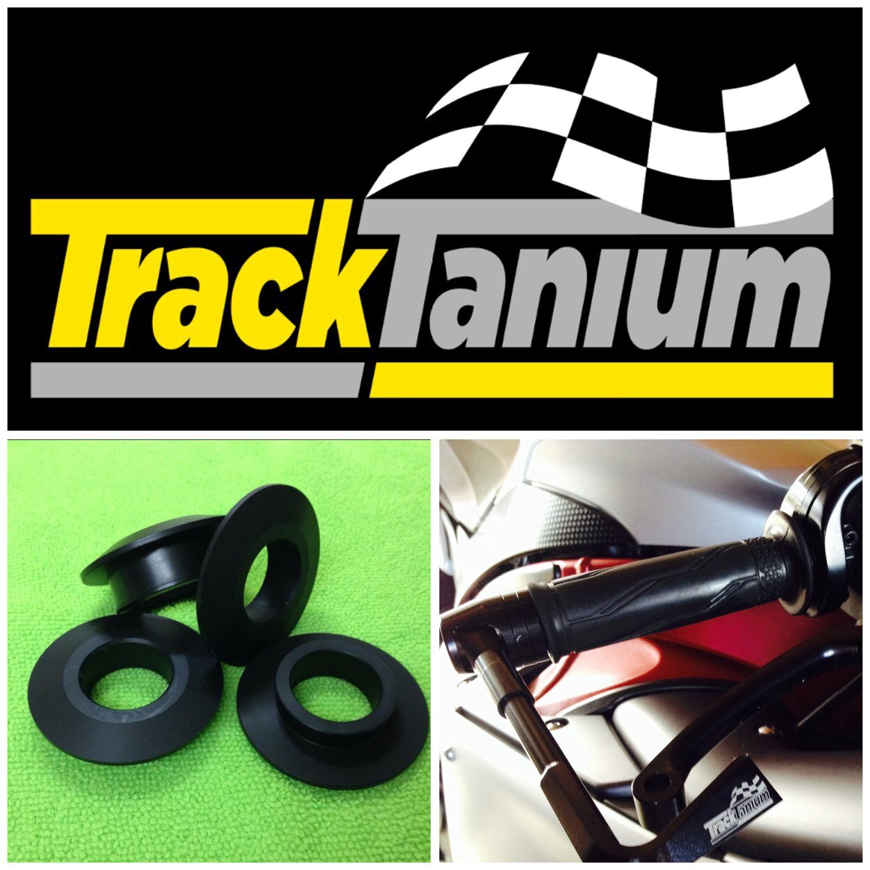 Top quality products for motorcycle racers and track riders. We specialise in Captive Spacers, Brake Lever Guards and Titanium calliper bolts.
