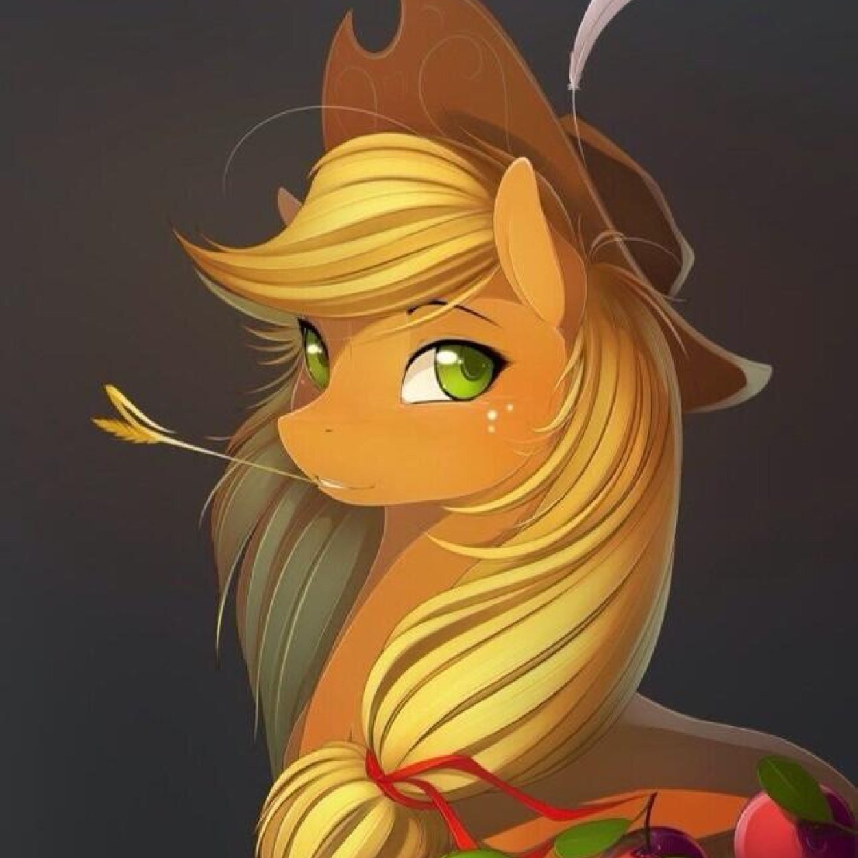 Name's Applejack. I hang around around with Twilight,Rainbowdash, Fluttershy, Rarity, and Pinkiepie. I'm always working the farm! #RP #Taken #brony