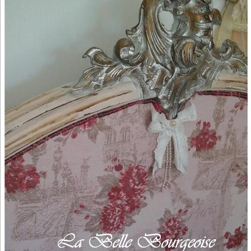 Romantic French antique painted and upholstered furniture and home accessories