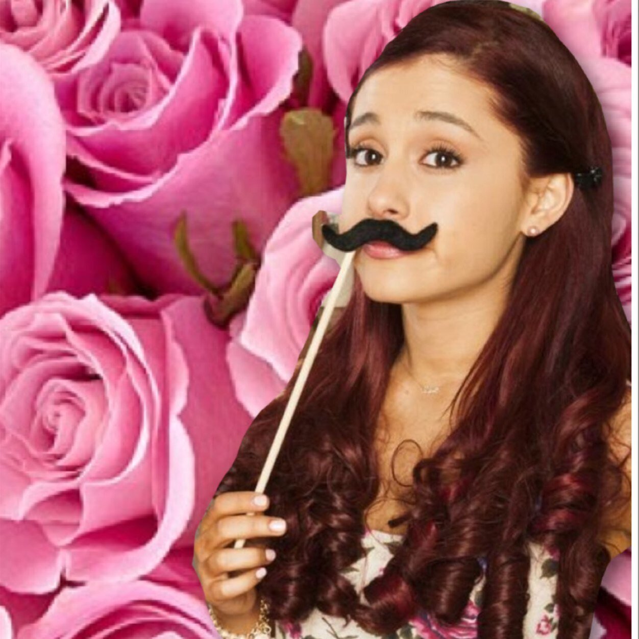 Mustache Be my Valentine @ArianaGrande I'm so proud to be an Arianator❤ plz follow @xoXO_ARI_XOxo thank you loves