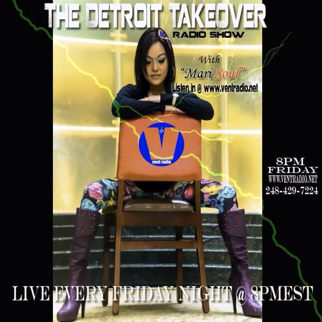 The Detroit TakeOver is an internet radio show featuring Detroit's Hottest Artist hosted by Mari Soul
Subit your music to:
TheDetroitTakeOver@gmail.com