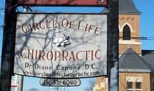 Circle of Life Chiropractic.
Dr. Diane Capone D.C.
Located in Weymouth, MA
Checking spines since 1999!
http://t.co/4tkXbLuYVE