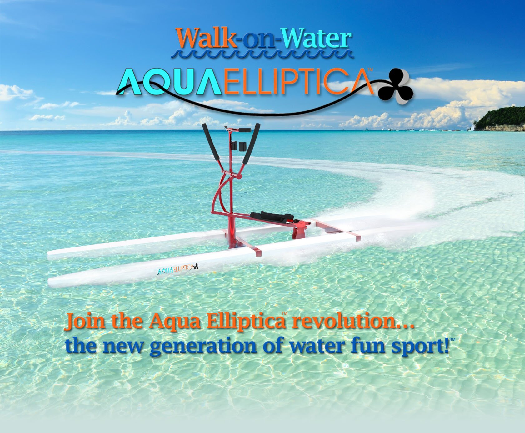 Hybrid SUP, walk-on-water, leisure and sport, great fun work out,