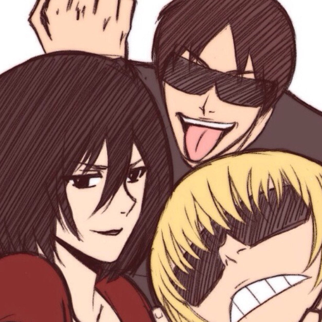 Proud member of the Survey Corps. Dont tell heichou I'm on here he said its inapropriate or that i might mess up my phone if someone tweets about TITANS!! [RP]