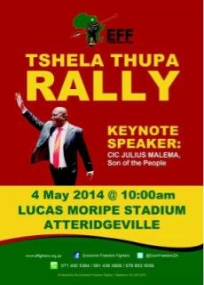 THE AUTHORISED PLATFORM FOR THE EFF                               GAUTENG PROVINCIAL COMMAND TEAM!                                   It's for Fearless Fighters.