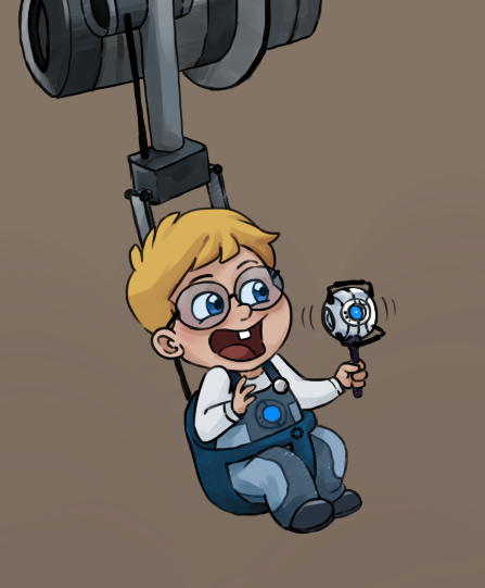 Baby version of Wheatley, hate that GLaDOS sooo much...