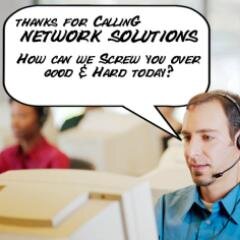 NetworkProblems's profile picture. Network Solutions, more like Network Problems