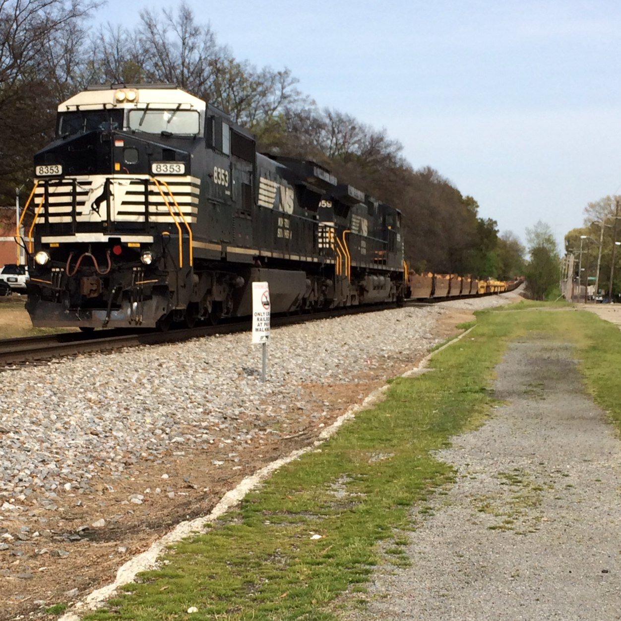 Train at the University of Memphis. Loud. Usually ruins your day!