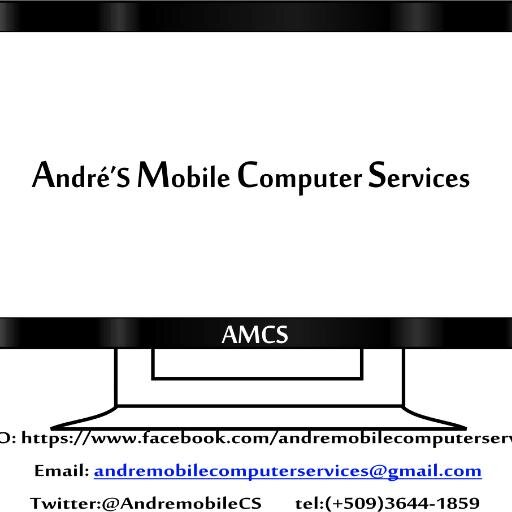 amcservices2012's profile picture. Mobile Tech Computer Repair 
solution
please contact :amcservices2012@gmail.com/ +50936441859