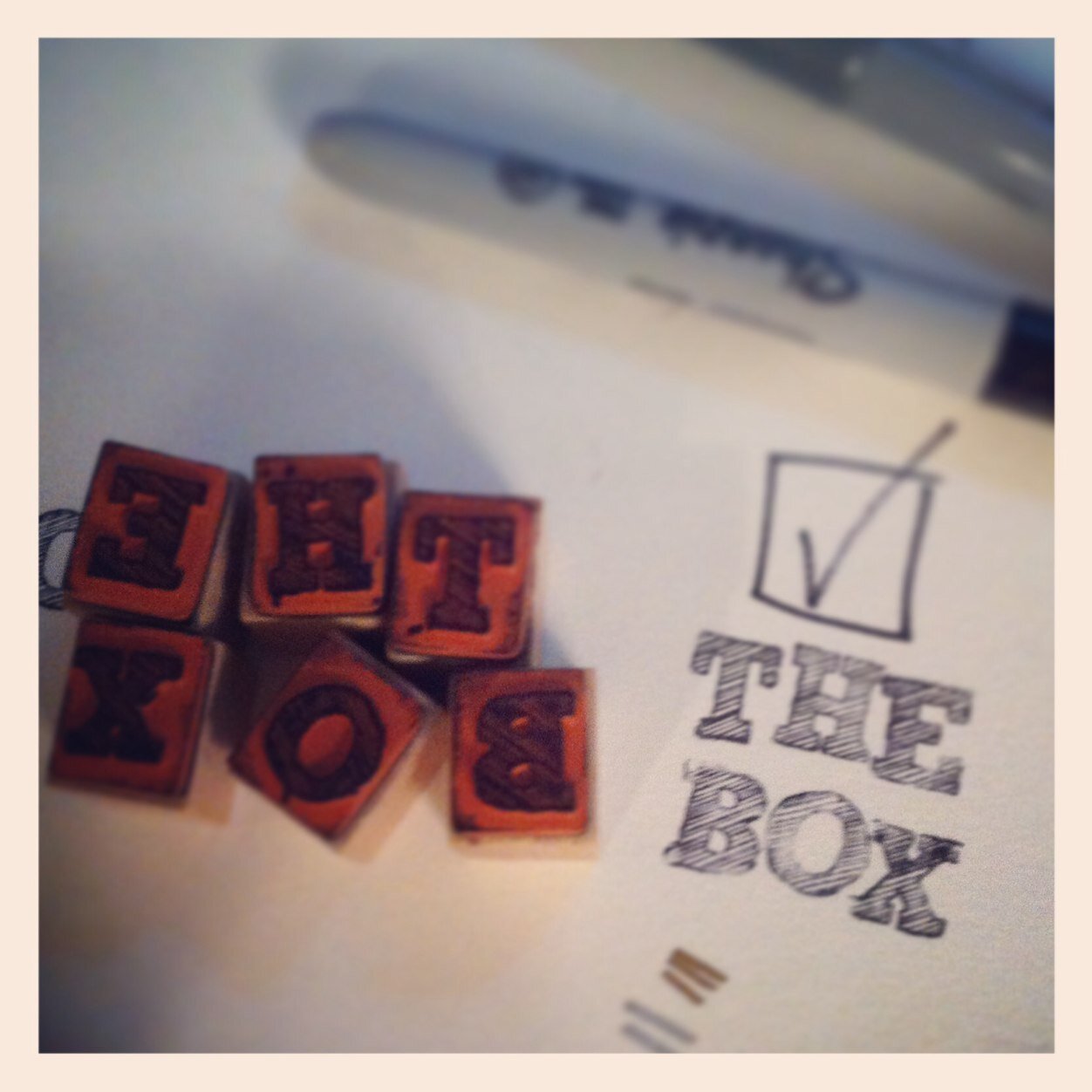 What's in the box? Free art 4U! made from some of my favorite things: containers, tiny things, collaboration, and of course, finding treasure