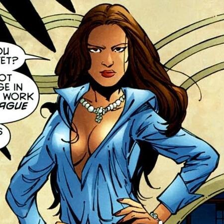 the daughter of the devil himself and the mother of the son of Batman.