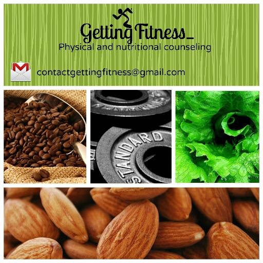 Physical and nutritional counseling. Daily tips to live  a healthy life. Personalized programs to be healthy and #Fitness.  contactgettingfitness@gmail.com