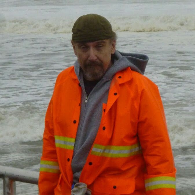 This is a photo of me on the day of Super Storm Sandy at the beach.
Life is getting better now.