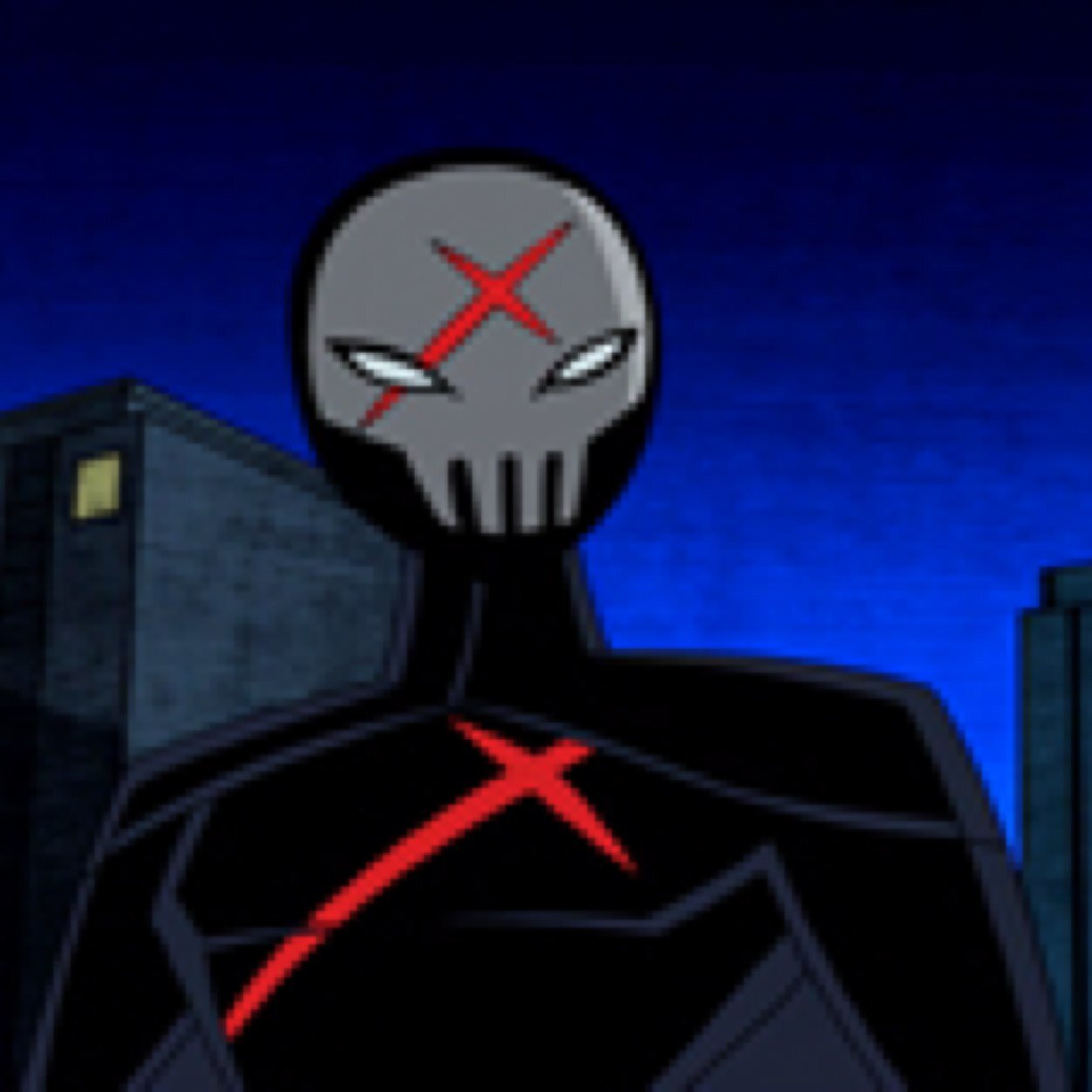 The name is Red X. I'm just a thief. I work by and for myself. So don't bother asking me to join you. Got it? Keep guessing kids. ((NOT ROBIN))