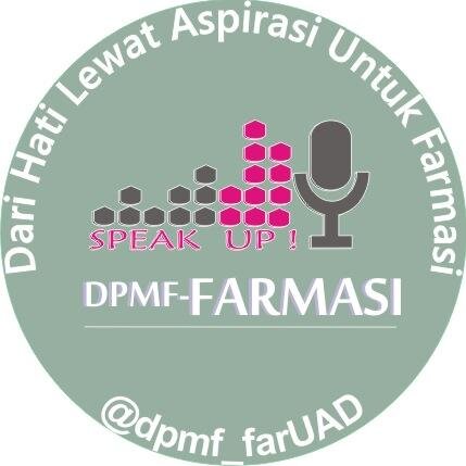 | AKUN RESMI DPMF-FAR UAD | TEMPAT MENYAMPAIKAN ASPIRASI MAHASISWA FARMASI UAD | email : dpmf.far@gmail.com | DARI HATI LEWAT ASPIRASI UNTUK FARMASI |