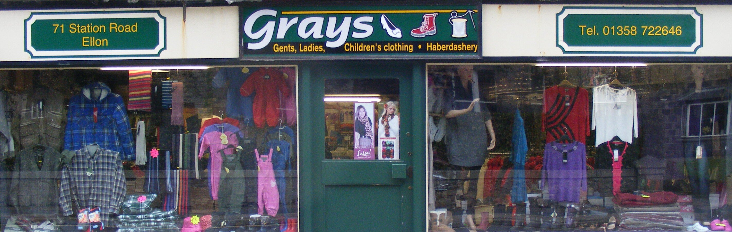 Clothing,footwear and haberdashery retailer