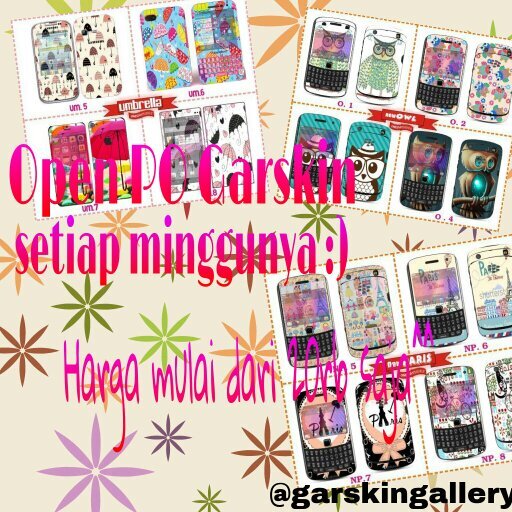Open PO garskin&nailskin setiap minggunya!^^ minat? sms:08971488401. Id line: indahjulianita27 pin:76B344FA Ig : @garskingallery . ♥Happy Shopping♥