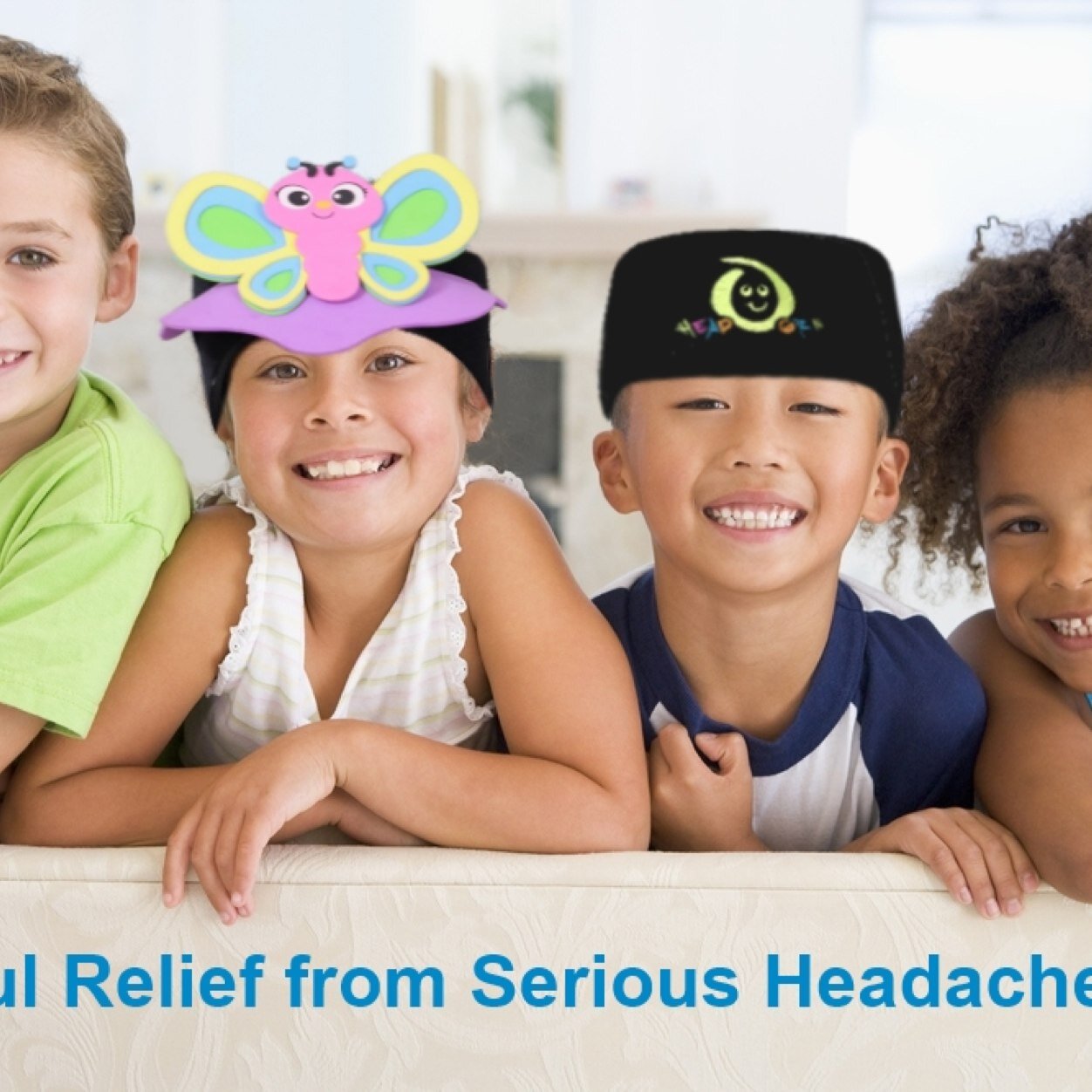 The headband development was designed with specific needs to help alleviate the pain and anxiety associated with illness in children.