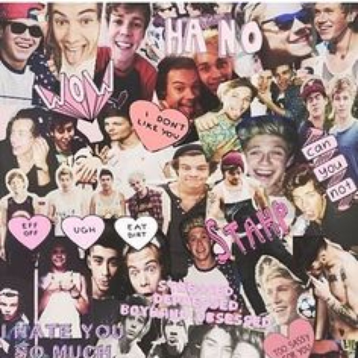 one direction, 5 seconds of summer, & the Janoskians