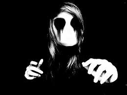 Female version of Eyeless Jack but I have a white mask and long dark brown hair. my rp account. My personal account is @DoWhatWeWant16 #single #creepypasta #rp