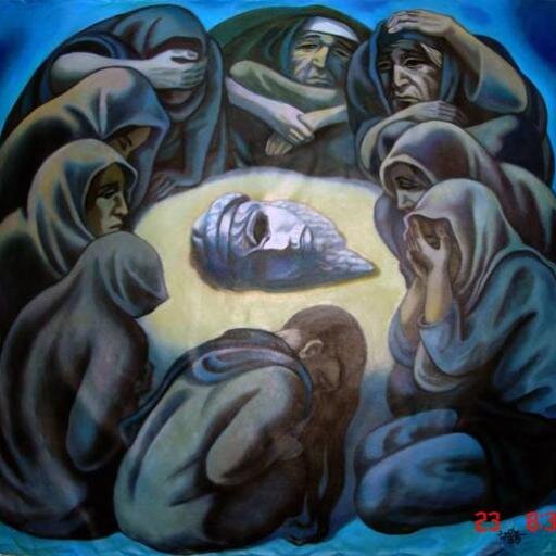 الغيرنيكا، بشاعة القتل. 
رأس سرجون الأكدي، أول من وحّد العراق مقطوعا
 Guernica? You know it! Women
 wailing Serghoun of Akkad,1st to unify Iraq