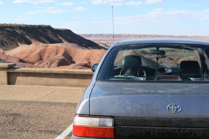 Travels with Sheila Mobeel, the little Corolla that could!