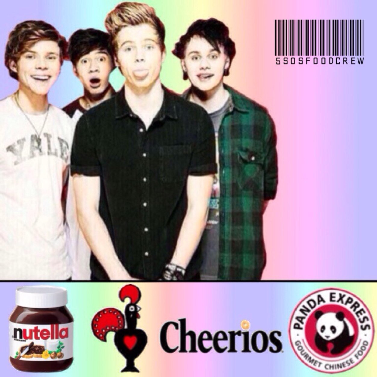 5SOS be eating us faster than you can say #5SOSFoodCrew || Hollie, Hannah, Ellie, Steph || UK || USA
