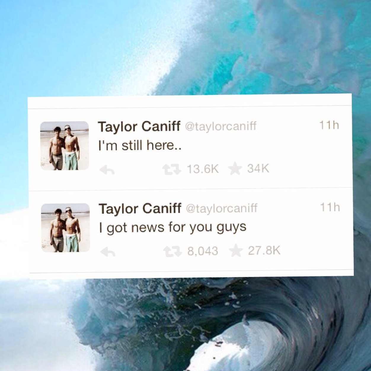follow @akataylorcaniff  love you