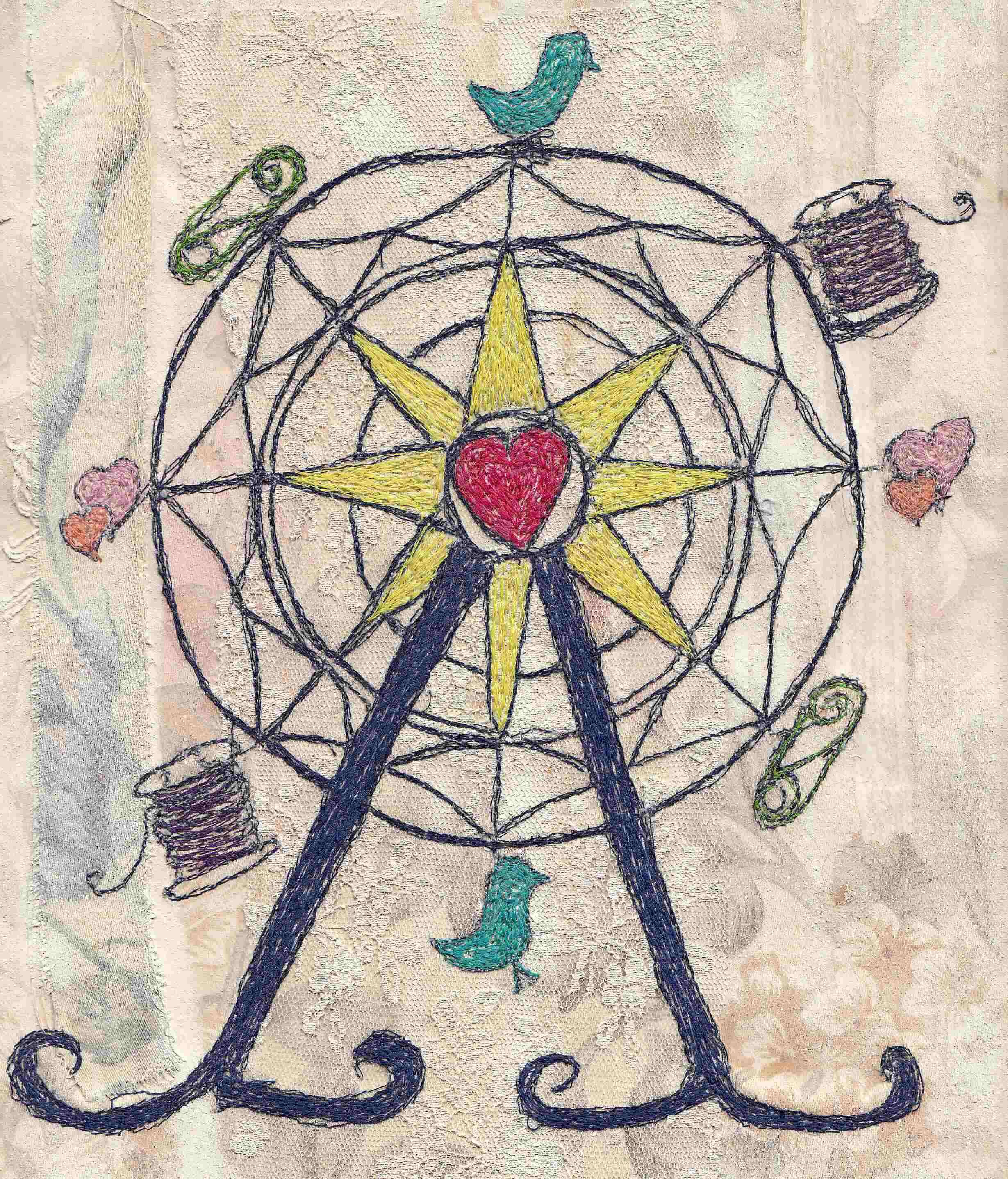 littleferriswhe's profile picture. Textile artist & teacher. Make, create & teach. Fabric horder, flower & wildlife lover, & a busy new mum. Commissions, exhibition work & inspiration.