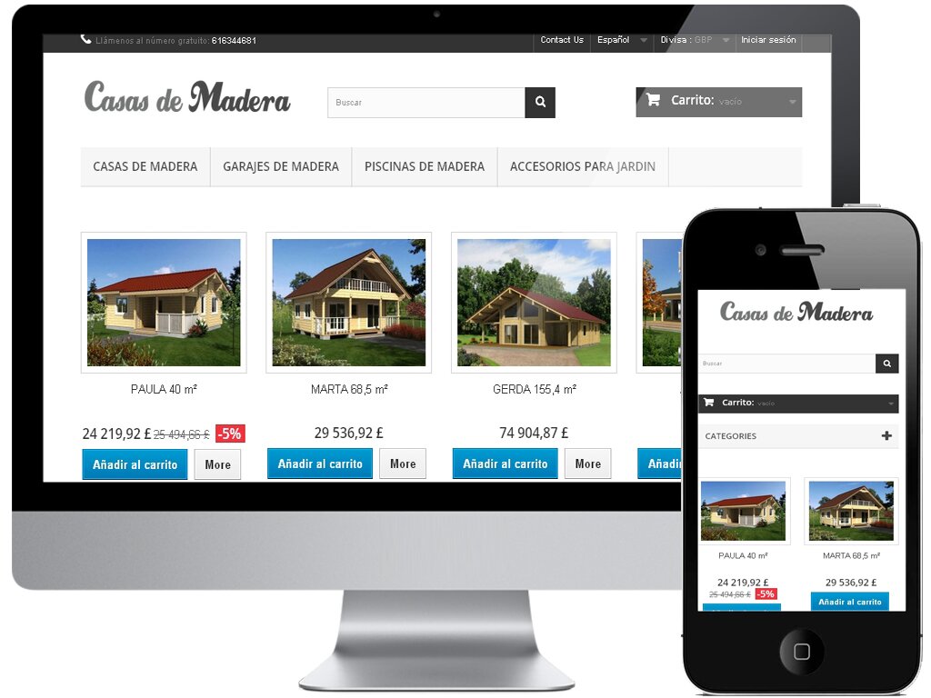 CasasMadera1's profile picture. Creación Tiendas Online Casas de Madera